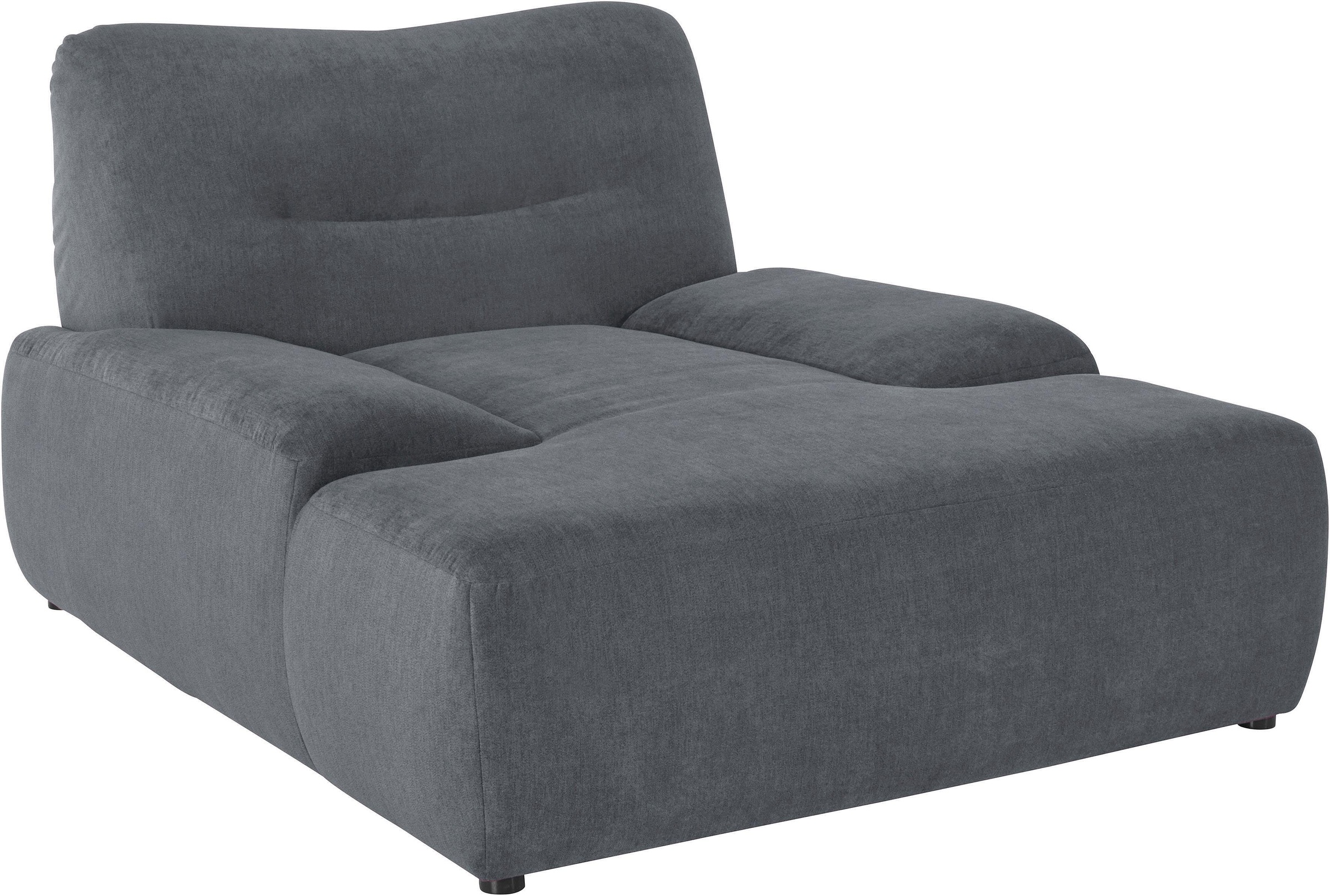 Loveseat DOMO COLLECTION "Cesena Designsessel zum Kuscheln, komfortabel zum Relaxen", grau (steel), B:122cm H:81cm T:151cm, Sessel, bequem und stylish, frei im Raum stellbar