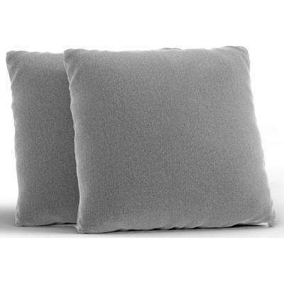 Sofakissen SIT & MORE "Jazz", grau, B:60cm H:60cm T:8cm, 100% Polyester, Polsterauflagen, 2er Kissen-Set wahlweise in drei Größen Image