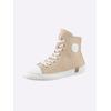 Sneaker ANDREA CONTI, Damen, Gr. 41, beige (creme, weiß), Leder, Glattleder, Rindsleder, modisch, Schuhe