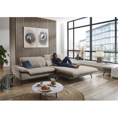 Ecksofa DIE PLANBAR "MP-IN22025 L-Form", beige (desert), B:293cm H:81cm T:191cm, 100% Polyester, Sofas, mit Kopfteilverstellung, wahlweise mit motorischem Canape Image