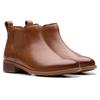 Chelseaboots CLARKS "Havisham Top", Damen, Gr. 39,5, braun, Leder, used, klassisch, Schuhe, Stiefelette mit Wechselfußbett