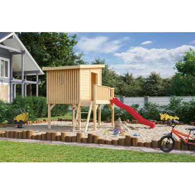 Spielhaus NORDIC HOLZ "TIVOLI 1", beige (natur), B:230cm H:193,8cm T:270cm, Holz, Spielhäuser, BxTxH: 230x270x194 cm