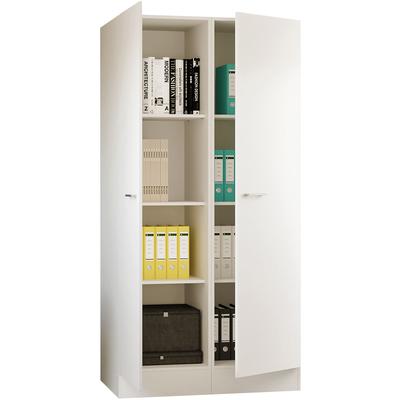 Schrank-Set FLEX-WELL "L-100-506-000-Lucca", weiß, B:100cm H:200cm T:57cm, Kastenmöbel-Sets, Gesamtbreite 100 cm Image
