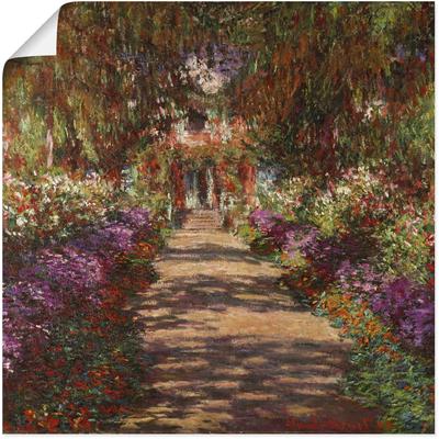 Wandbild ARTLAND "Weg in Monets Garten in Giverny. 1902", bunt (farbe bild(er): bunt), B:30cm H:30cm, Bilder, als Alubild, Outdoorbild, Leinwandbild, Poster, Wandaufkleber Image