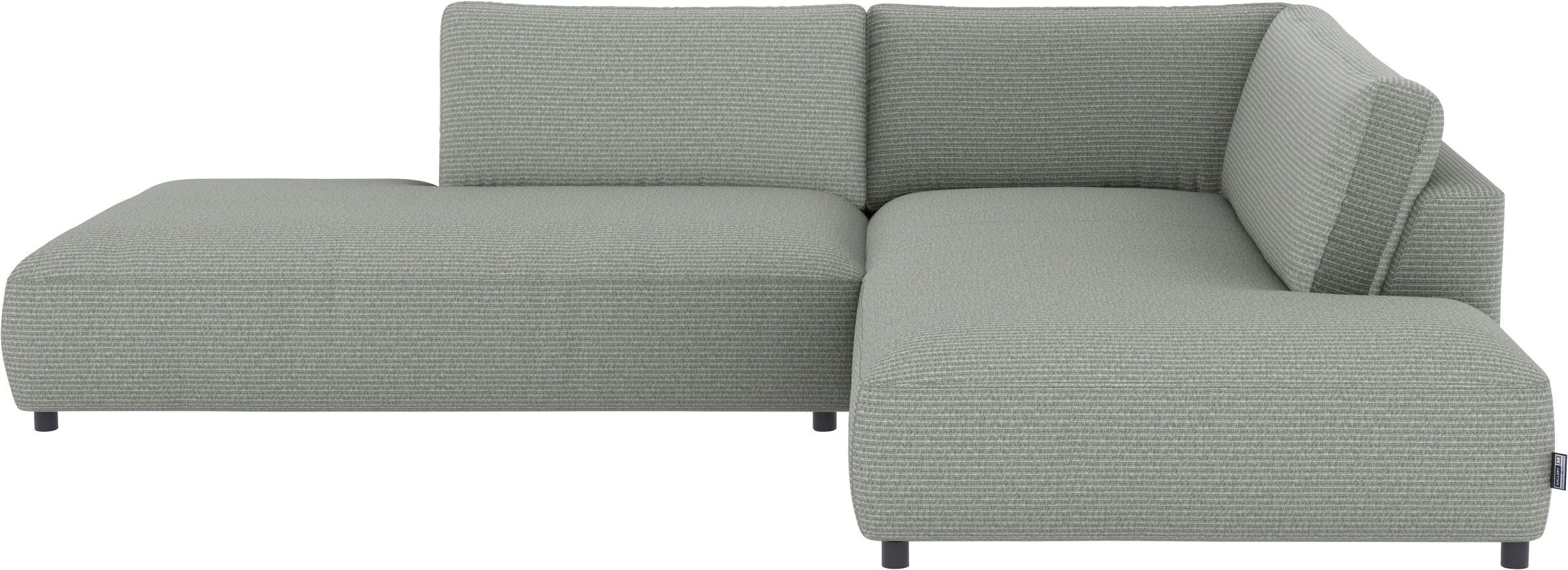 Ecksofa MUSTERRING "Lucia", grau, B:304cm H:81cm T:224cm, 100% Polyester, Sofas, Ecksofa, mit großem Longchair, verschiedene Farben, B304 x T224 cm