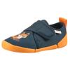Hausschuh SUPERFIT "VENTI WMS: Weit", Kinder, Gr. 29, dunkelblau, orange fuchs, Polyester, casual, Schuhe, Barfußschuh mit Klettverschluss, Größenschablone zum Download