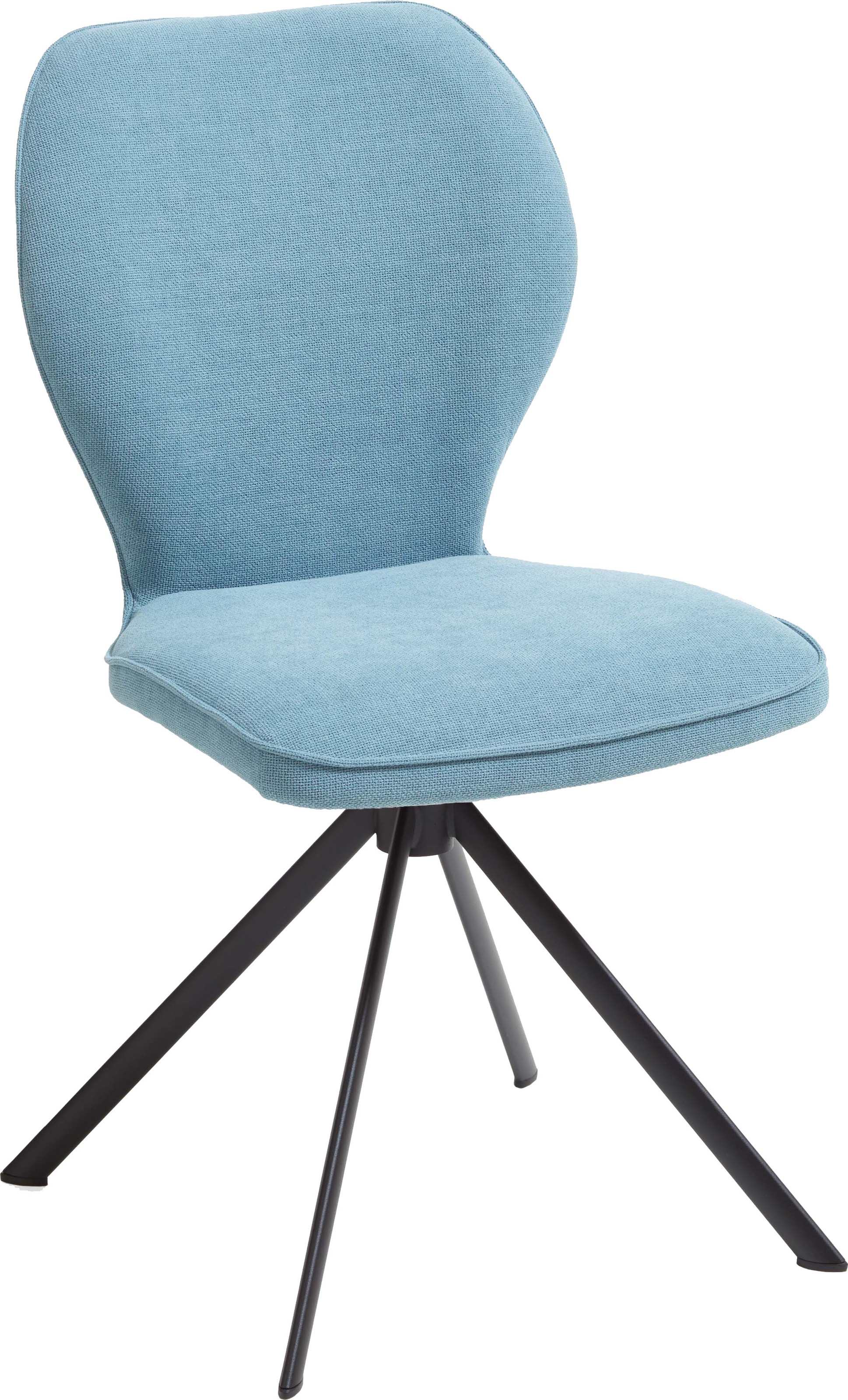 Schalenstuhl NIEHOFF SITZMÖBEL "Colorado", blau (eisblau, schwarz), 2 Stk., ohne Drehfunktion,ohne Armlehnen, Polyester, Stühle, 100% recycelten PET-Flaschen