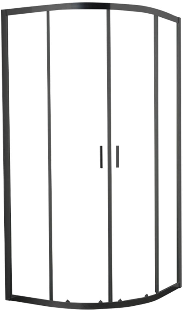Runddusche WELLTIME "New Summer", schwarz, B:80cm H:190cm T:80cm, Duschkabinen, Milchglas Image