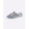 Slipper GEMINI, Damen, Gr. 42, bunt (jeansblau, bunt), Glattleder, sportlich, Schuhe