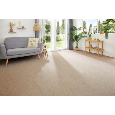 Teppichboden MY HOME "Ruth, melierte Schlinge, Made in Netherlands", beige, B:500cm H:4,5mm L:350cm, Kunstfaser, Teppiche, Breite 400 & 500 cm, robust, pflegeleicht, antistatisch Image