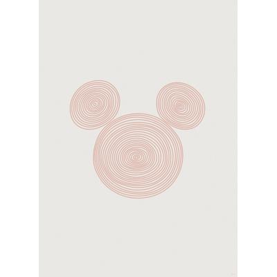 Bild KOMAR "Pink Curls", rosa (farbe bild(er): rosa), B:50cm H:70cm, Papier, Holz, Bilder, Wandbild zur Dekoration im Kinderzimmer - ohne Rahmen Image