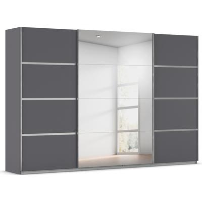 Kleiderschrank RAUCH "Schwebetürenschrank OTTO´s Choice Garderobe Schrank TOP ANGEBOT Avola", graumetallic, leisten chrom, B:315cm H:210cm T:62cm, Holzwerkstoff, Schränke, mit eleganten Zierleisten in Chrom, Schwarz oder Weiß MADE IN GERMANY, Topseller Image