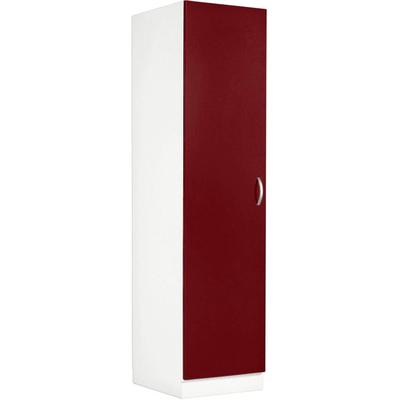 Seitenschrank WIHO KÜCHEN "Flexi", rot (front: rot glanz, korpus: weiß), B:50cm H:200cm T:57cm, Schränke Image