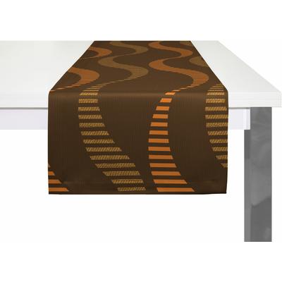 Tischläufer WIRTH "LUPARA" Gr. 1, orange, B:40cm L:150cm, Polyester, Baumwolle, Tischdecken Image