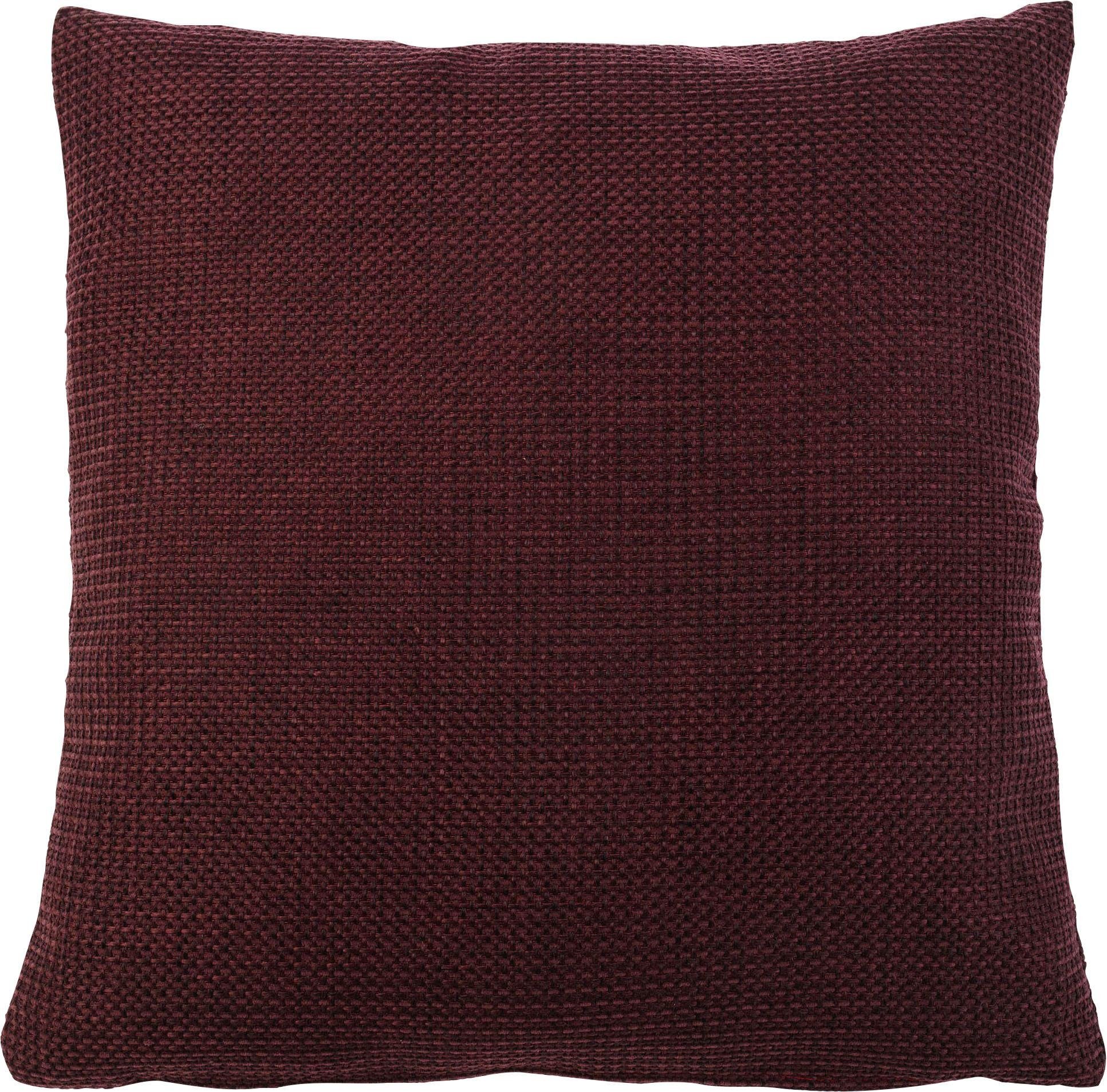 Kissenhüllen GÖZZE "Dallas", rot (bordeaux), B:50cm L:50cm, Polyester, Obermaterial: 100% Polyester, Kissenbezüge, in vielen Farben