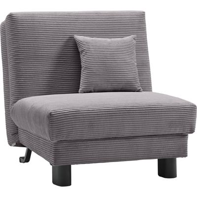 Sessel ELL + ELL "Enny", grau, B:85cm H:85cm T:100cm, 92% Polyester 8% Nylon, Sessel, Einzelsessel Schlafsessel Image