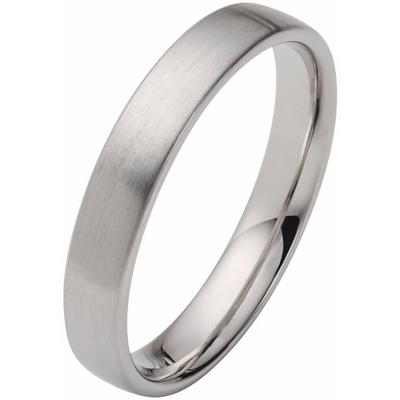 Trauring FIRETTI "Schmuck Geschenk Hochzeit Ehering "LIEBE" Gr. 19, silber (silberfarben), Fingerringe, 19, ohne Brillanten, Silber 925 (Sterlingsilber), 4mm, Made in Germany, wahlweise mit oder ohne Brillanten Image