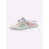 Slipper GEMINI, Damen, Gr. 39, bunt (weiß, bunt), Glattleder, sportlich, Schuhe