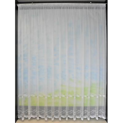 Gardine STICKEREIEN PLAUEN "Düne" Gr. 14, grün (grün, weiß), B:750cm H:170cm, Sablu00e9, Polyester, Gardinen Image