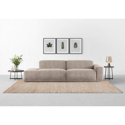 Big-Sofa TRENDMANUFAKTUR "Braga, mit hochwertigem Kaltschaum, Megasofa, in Cord erhältlich", beige, B:277cm H:72cm T:107cm, 88% Polyester, 12% Polyacrl, Sofas, modernes Big-Sofa, Couch mit hohem Sitzkomfort, 277/72/107 cm (B/H/T)