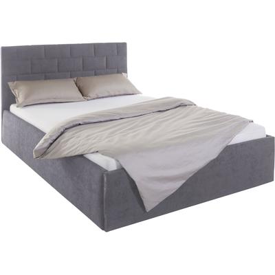 Polsterbett, grau (anthrazit), B:150cm H:98cm L:210cm, Bezug Bett: 100% Polyester, Bonnell-Federkernmatratze: 51% Polypropylen, 39% Polyester, 10% Baumwolle, Kaltschaummatratze: 100% Polyester, Bezug abnehm- und waschbar bis 60u00b0C, WESTFALIA... Image