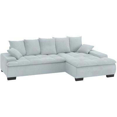 Ecksofa MR. COUCH "Haiti II, L-Form", silber, B:280cm H:87cm T:180cm, Novaclean Avanti (100% Polyester), Sofas, Wahlweise mit Kaltschaum, Bett, Bettkasten Image