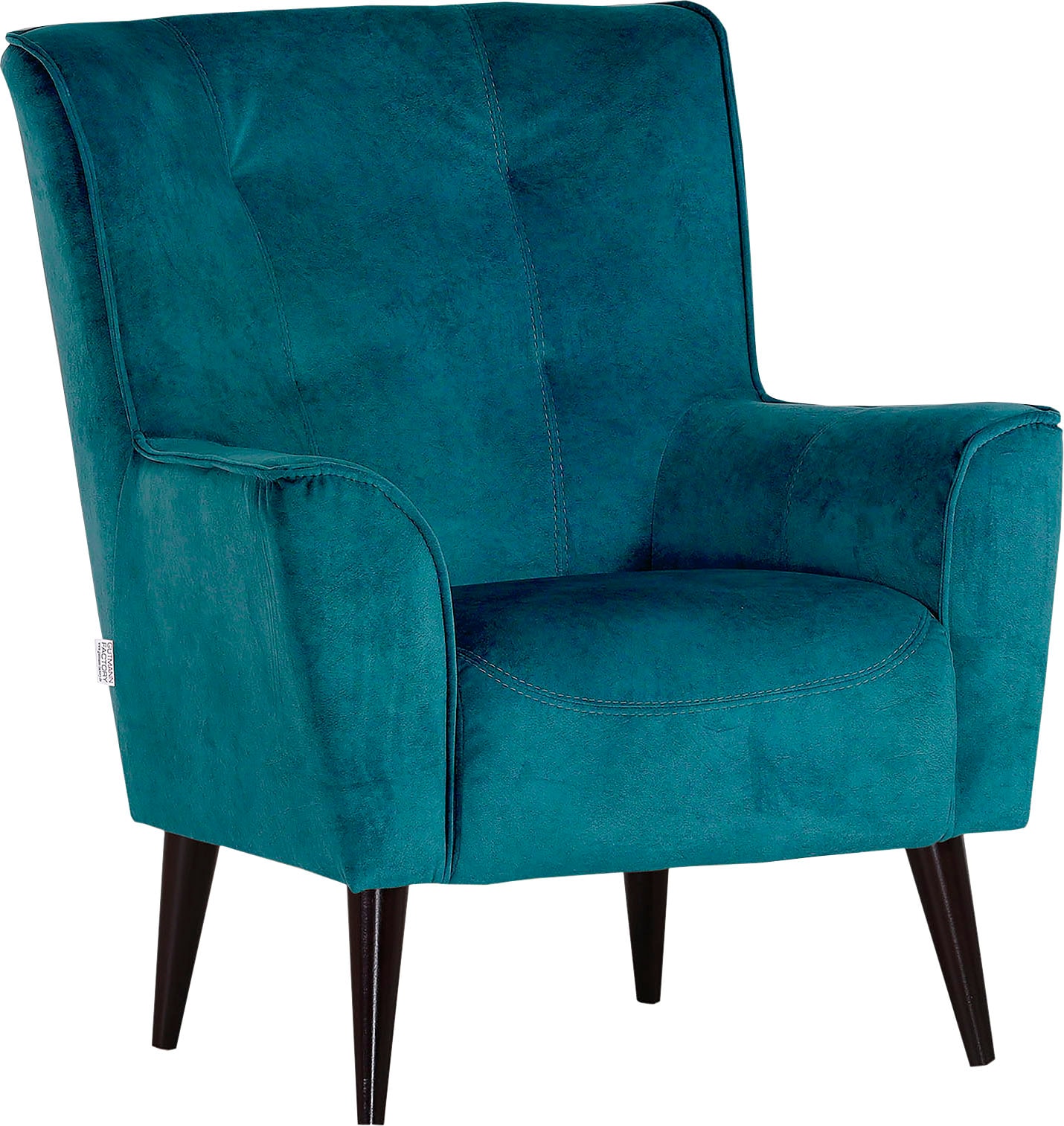 Sessel GUTMANN FACTORY "Meggy", blau (türkis), B:77cm H:93cm T:80cm, Sessel, Sessel