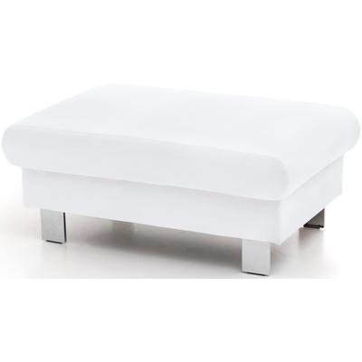 Hocker COTTA "Komaris", weiß, B:100cm H:45cm T:65cm, Microfaser PRIMABELLE (100% Polyester), Kunstleder SOFTLUX, Feinstruktur (100% Polyester), Kunstleder SOFTLUX/Struktur (100% Polyester), NaturLEDER, Hocker Image