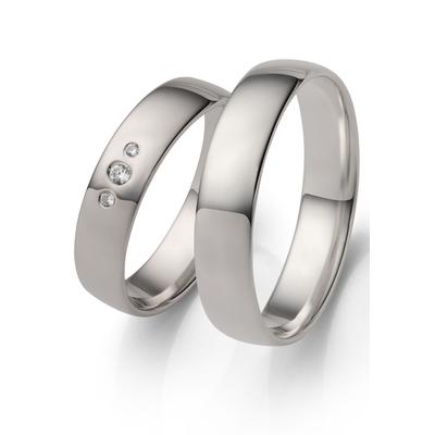 Trauring FIRETTI "Schmuck Geschenk Hochzeit Ehering "LIEBE" Gr. 60, silber (silberfarben), Fingerringe, 60, ohne Zirkonia, Silber 925 (Sterlingsilber), 5mm, Made in Germany - wahlweise mit oder ohne Zirkonia (synth.) Image