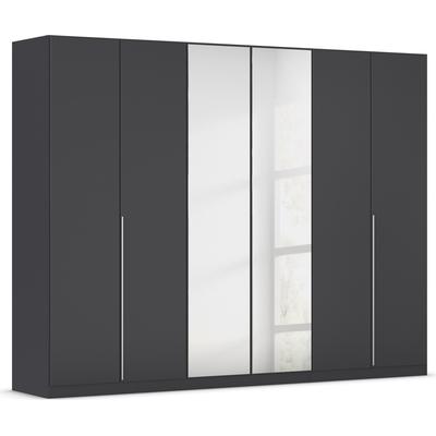 Drehtürenschrank RAUCH "Kleiderschrank Schrank Garderobe AGORDO mit Dekor- oder Hochglanzfront", grau (graumetallic), B:271cm H:210cm T:54cm, Holzwerkstoff, Schränke, durchdachte Innenausstattung, in 7 Breiten und 2 Höhen MADE IN GERMANY, Topseller Image
