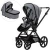 Kombi-Kinderwagen HARTAN "Ivy GTR Outdoor mit Falttasche", Baby, grau (graphit), Aluminium, Kinderwagen, Made in Germany