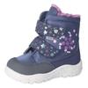 Winterstiefel PEPINO BY RICOSTA "Milena WMS: mittel", Kinder, Gr. 23, blau (navy, rosa), Textil, Lederimitat, Nylon, casual, Schuhe, Babyschuh mit Warmfutter und Sympatex, Größenschablone zum Download