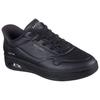Slip-On Sneaker SKECHERS "UNO CTL", Damen, Gr. 41, schwarz, Lederimitat, Mesh, unifarben, sportlich, Schuhe, Freizeitschuh, Schnürschuh mit elastischen Schnürsenkeln