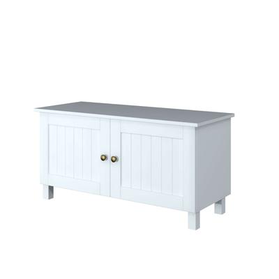 Sitzbank HOME AFFAIRE "Juventus", weiß (weiß, weiß), B:97cm H:48cm T:38cm, Massivholz, Sitzbänke, aus massiver Kiefer, Breite 97 cm Image