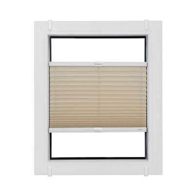 Plissee SUNLINES "Start-up Style Crush", weiß (naturfarben, weiß, weiß), B:70cm H:85cm, Obermaterial: 80% Polyester, 15% Metall, 5% Kunststoff, Plissees, nach Maß Image
