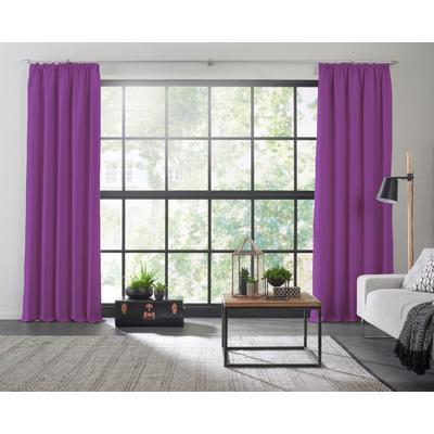 Vorhang WIRTH "Dim out" Gr. 10, lila, B:285cm H:245cm, Polyester, Gardinen Image