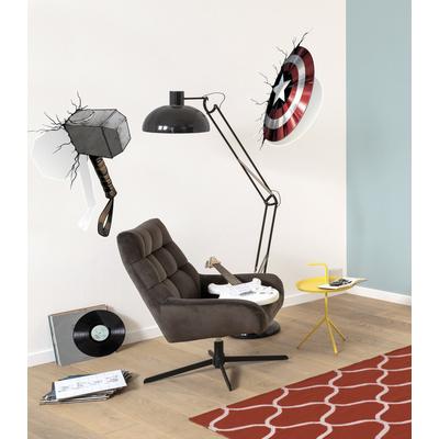 Wandtattoo KOMAR "Avengers Powerful Weapons - Größe 50 x 70 cm", bunt, Disney-Blumen-Wald, Folie, Wandtattoos, selbstklebend, Wandsticker, Kinderzimmer Image