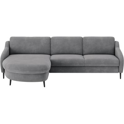 Ecksofa SIT & MORE "Soul L-Form", grau (stone), B:296cm H:90cm T:189cm, 100% Polyester, Sofas, wahlweise mit Bettfunktion Image