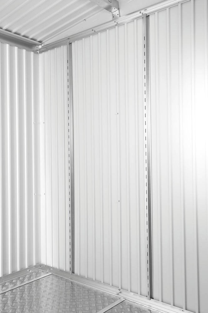 Regalelement BIOHORT, silber (silberfarben), B:4cm H:185cm T:4cm, Stahlblech, Regale, Regalsteher zu AvantGarde, HighLine und Panorama