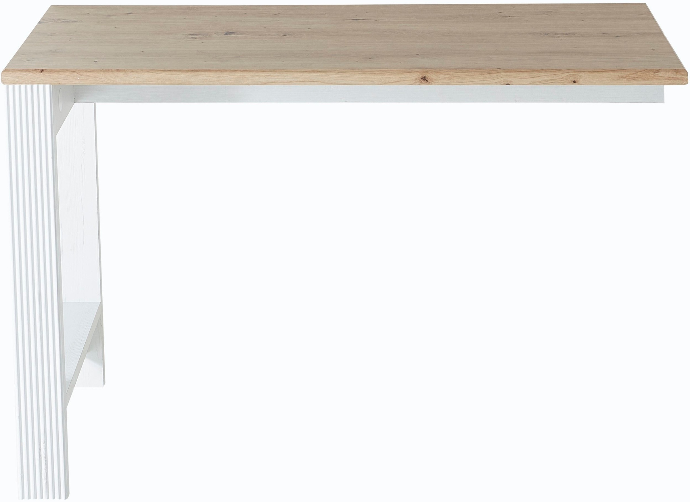 Tischelement INNOSTYLE "Jasmin, TOPSELLER", weiß (pinie hell, tischplatte artisan eiche, pinie hell, artisan eiche), B:120cm H:76cm T:50cm, Tische, Schreibtischplatte Schreibtisch-Zubehör, Belastbar bis 20 kg, funktional, pflegeleichte Oberfläche