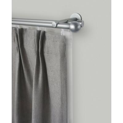 Gardinenstange GARESA "SEFRA", silber (silberfarben), L:460cm Ø:16mm, Aluminium, Gardinenstangen, Vorhanggarnitur,Innenlaufgarnitur, verlängerbar, Endknopf Kugel Image