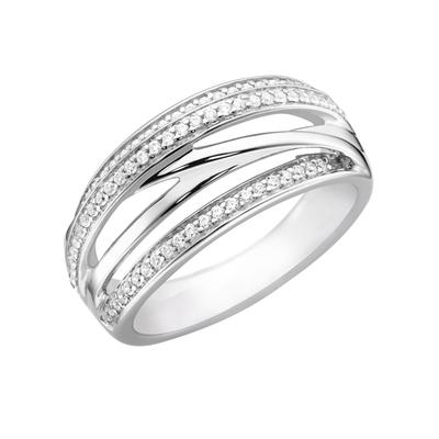 Fingerring LADY Gr. 20, silber (silber 925), Fingerringe, Damen, 20, Silber 925 (Sterlingsilber) Image