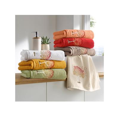 Handtuch WÄSCHEPUR Gr. 2, rot (apricot), B:70cm L:140cm, Walkfrottee, 100% Baumwolle, Handtücher (Packung) Image