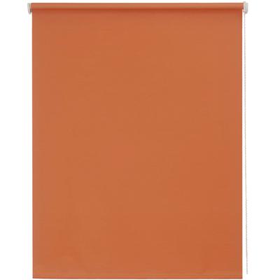 Seitenzugrollo SUNLINES "Uni" Gr. 4, orange (terra), B:122cm H:180cm, Baumwolle, Rollos, 1 Stück, einfarbig Image