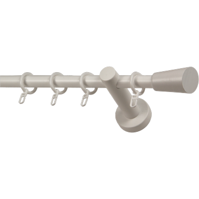 Gardinenstange GARESA "CLASSICO MOLIS", weiß, L:330cm, Gardinenstangen, Vorhanggarnitur, verlängerbar, Wandmontage, Keil, mit Ringe und Haken Image