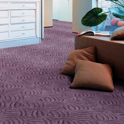 Teppichboden ANDIAMO "Amberg, Strukturschlinge, Made in Belgium", lila (aubergine), B:400cm H:9mm L:800cm, Kunstfaser, Teppiche, Breite 200, 300, 400 oder 500 cm, Hoch-Tief Effekt, strapazierfähig Image