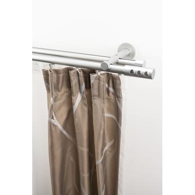 Gardinenstange GARESA "EASY", silber (silberfarben), B:67cm L:230cm Ø:20mm, Aluminium, Gardinenstangen Image