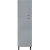 Kühlumbauschrank KOCHSTATION "KS-Cara", grau (basaltgrau), B:60cm H:211,8cm T:58,4cm, Schränke