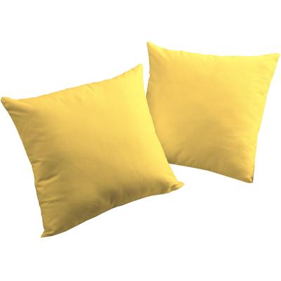 Kissenhülle ADAM "Uni Light Collection", gelb (hellgelb), B:40cm L:40cm, Baumwolle, Obermaterial: 100% Baumwolle, Kissenbezüge, im Uni Design Image