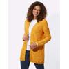 Strickjacke CASUAL LOOKS, Damen, Gr. 54, gelb (ocker, meliert), 54% Baumwolle, 46% Polyacryl, meliert, unifarben, Langarm, Strickjacken